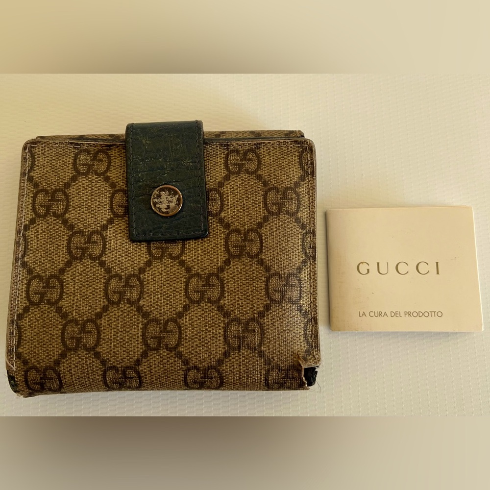 Gucci GG Coated Canvas Compact Wallet